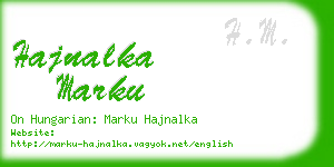 hajnalka marku business card